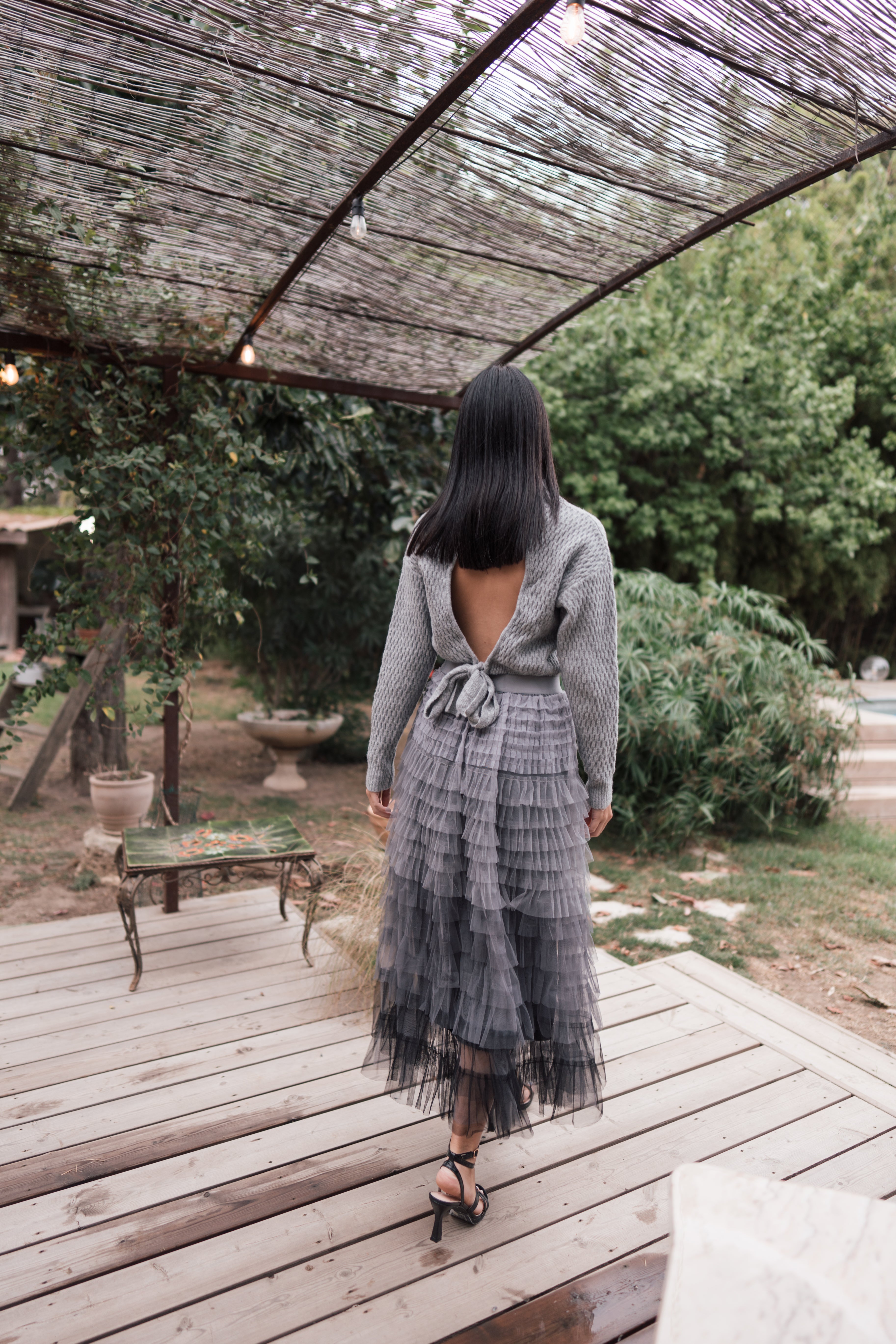 Jupe tulle NUAGE ARGENTE