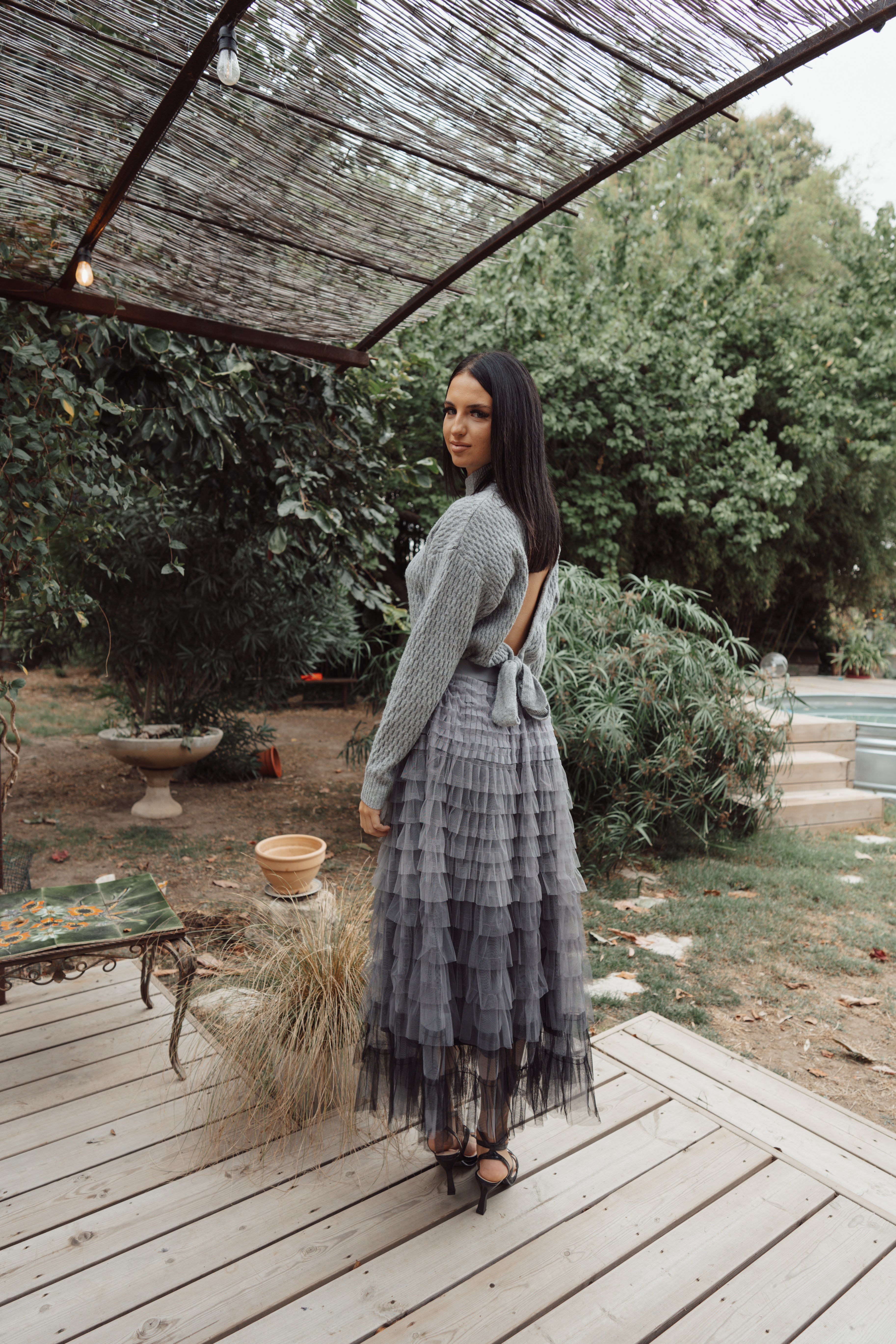 Jupe tulle NUAGE ARGENTE