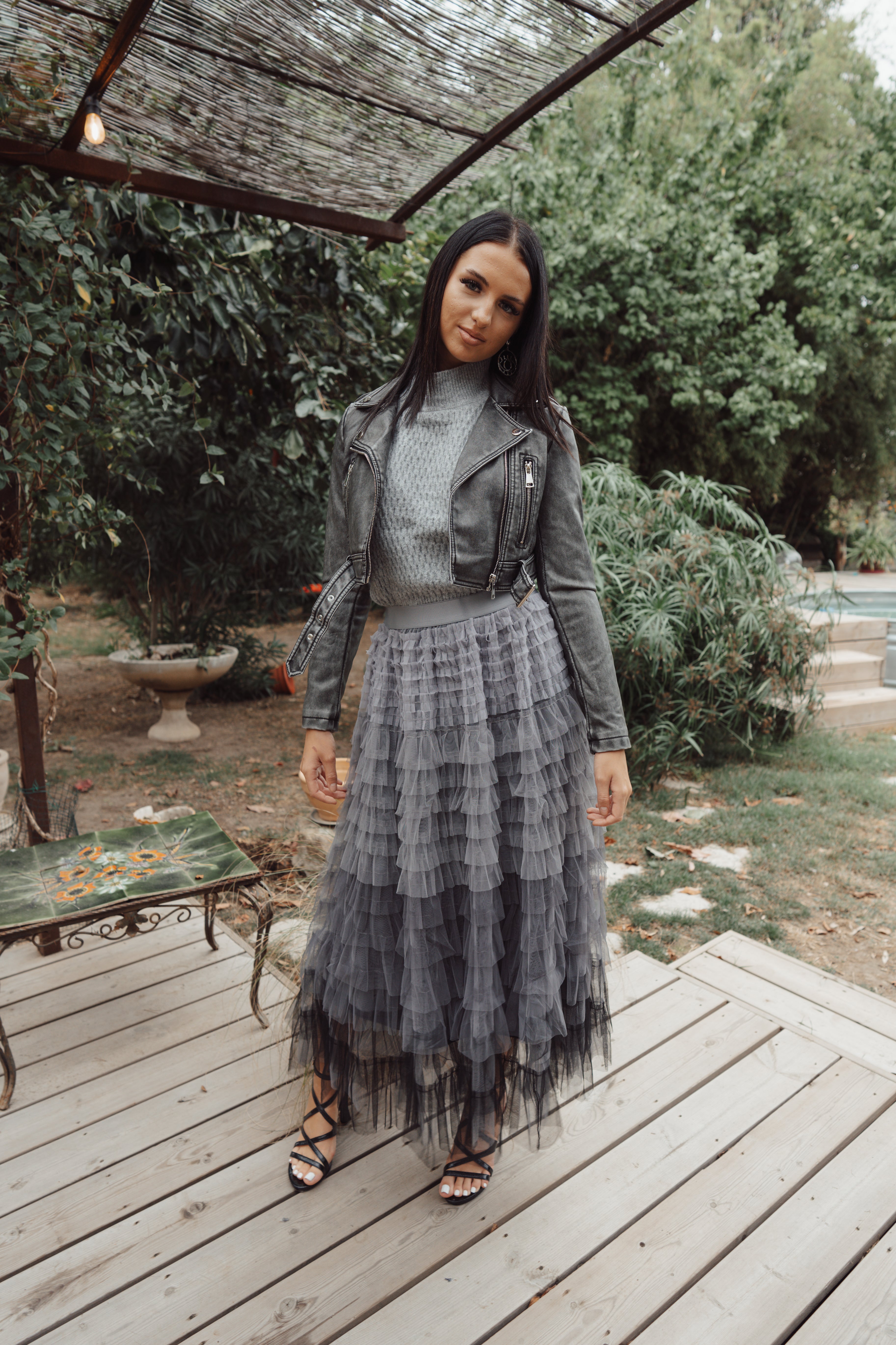Jupe tulle NUAGE ARGENTE