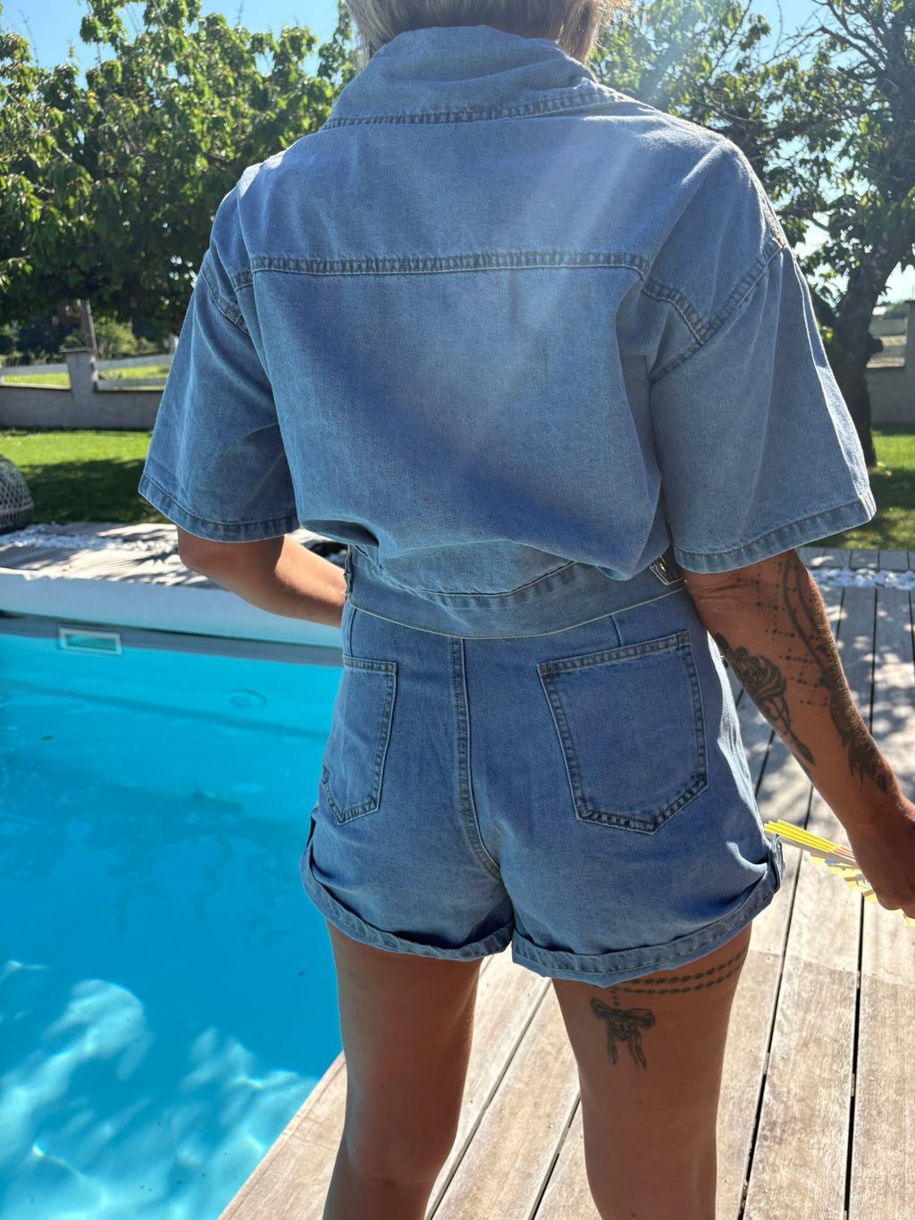 Ensemble short SKYBLUE