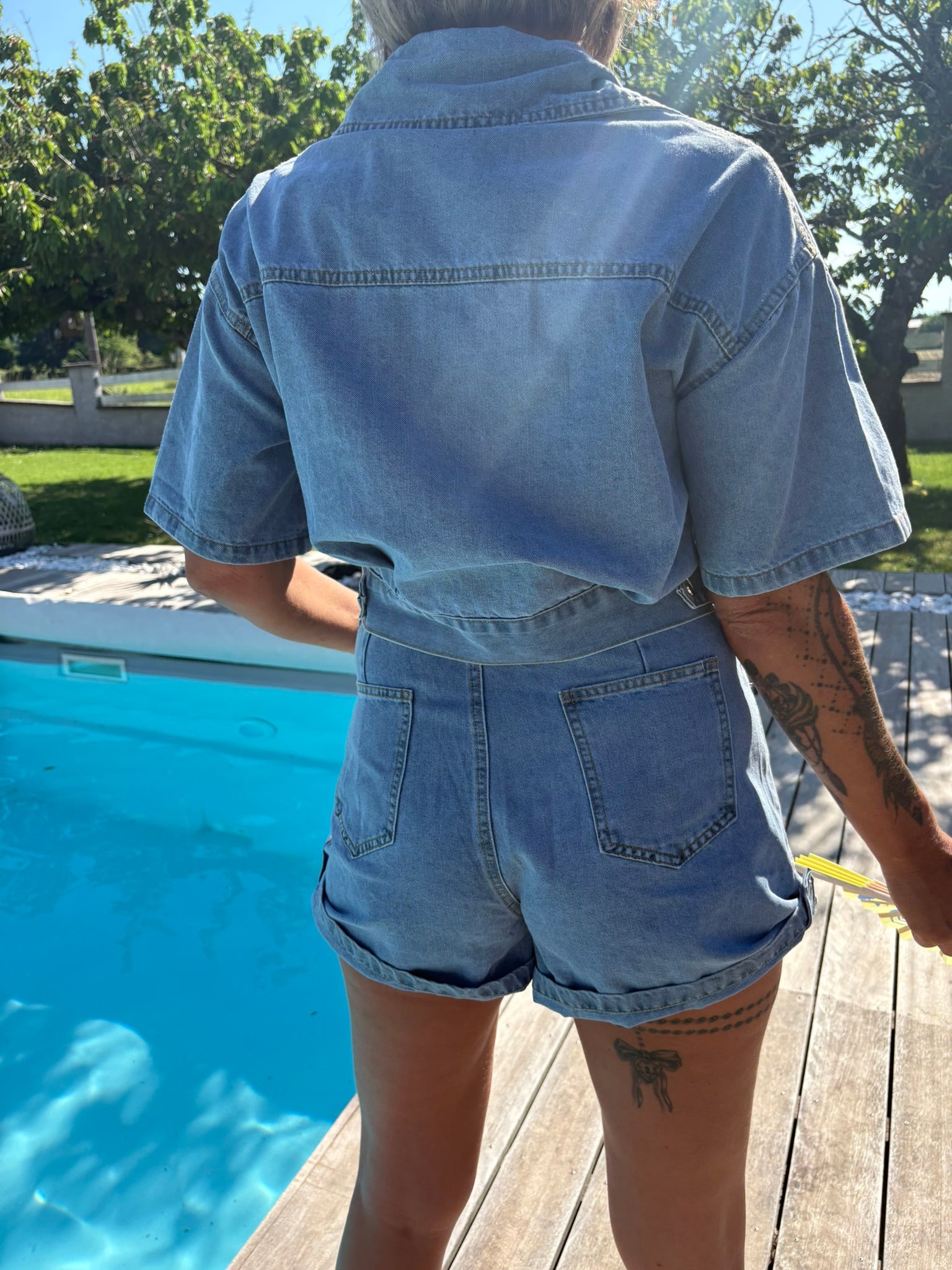 Ensemble short SKYBLUE