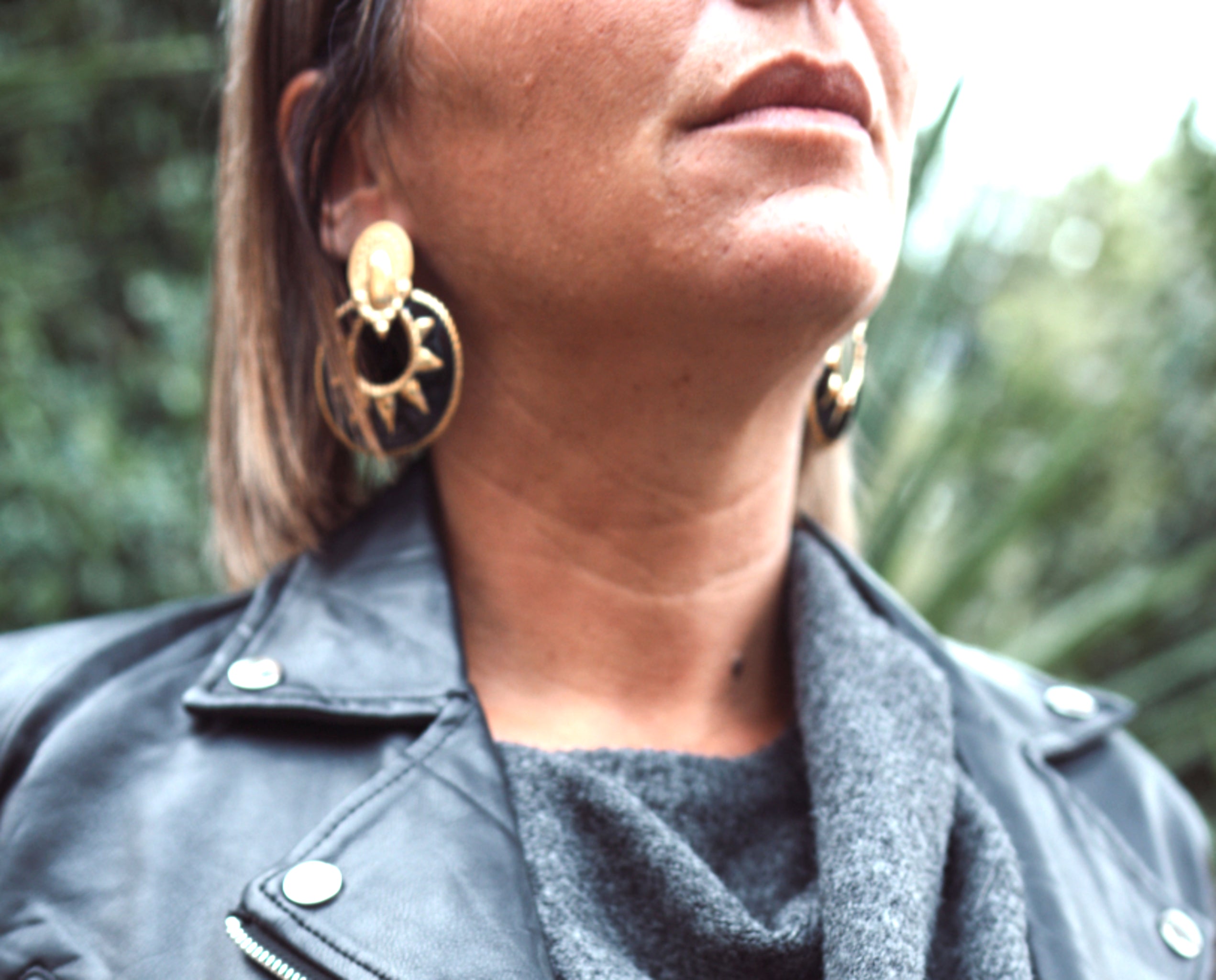 Boucles d'oreilles SOLEIL NOIR